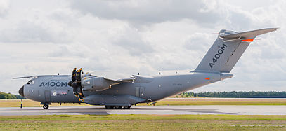 English: Airbus A400M (EC-404; MSN 004) at ILA Berlin Air Show 2012. Deutsch: Airbus A400M (EC-404; MSN 004) auf der ILA Berlin Air Show 2012.   This image was created with Hugin.