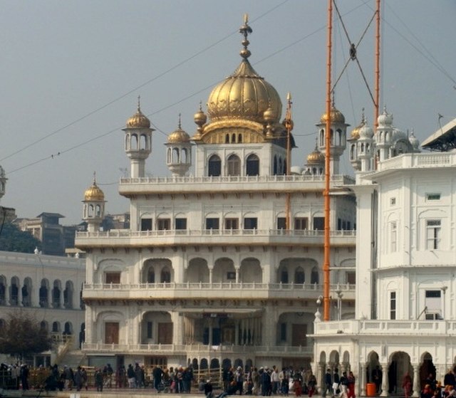 Bhindranwale and his followers moved to the Akal Takht complex in December 1983