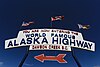 The start of the Alaska Highway