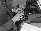 Albert Tangora typing