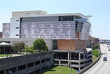 The Muhammad Ali Center, alongside Interstate 64 on Louisville, Kentucky's riverfront AliCenter.jpg