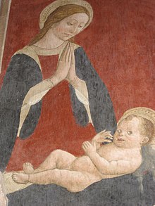 Madonna adorante il Bambino (1465), Duomo di Atri.