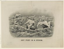 "Any port in a storm" lithograph 1884 (Currier and Ives) Any port in a storm LCCN90708639.tif