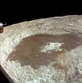 Tsiolkovsky crater from the Apollo 15 CSM. Taken by Al Worden towards the end of 13th orbit.