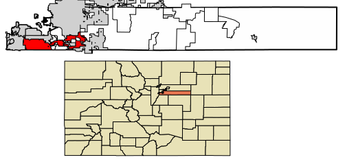 File:Arapahoe County Colorado Incorporated and Unincorporated areas Centennial Highlighted 0812815.svg