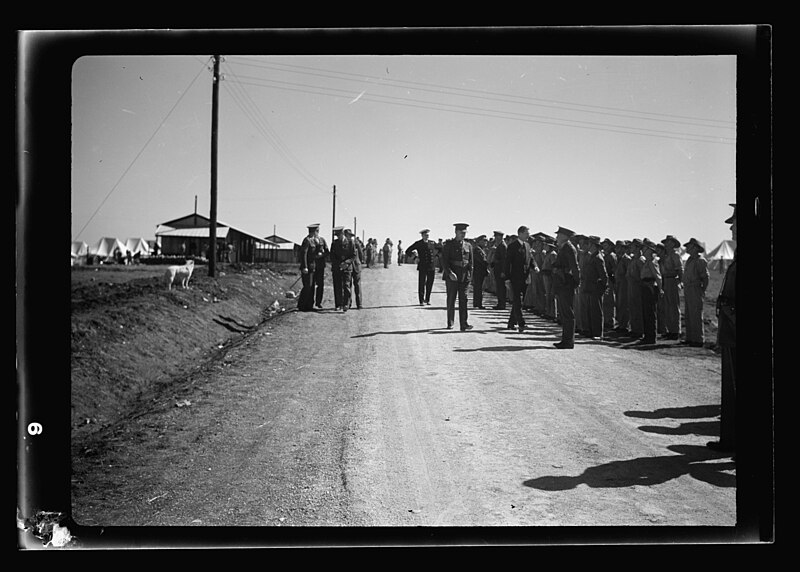 File:Arrival in Palestine of Mr. Antony (i.e., Anthony) Eden. Gen. Barker, G.O.C. at Lydda air port awaiting arrival of Mr. Eden LOC matpc.20082.jpg