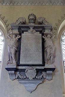 Memorial to Henry Coventry in the church at Croome Court At Croome Park 2022 067.jpg