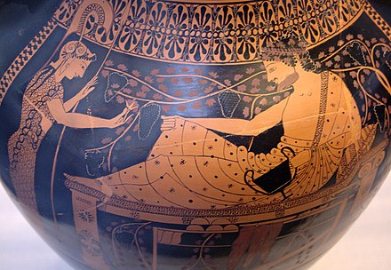 Herakles and Athena, red-figure side of the above amphora, by the Lysippides Painter, c. 520/510 BC, from Vulci, now in the Munich State Collection of Antiquities