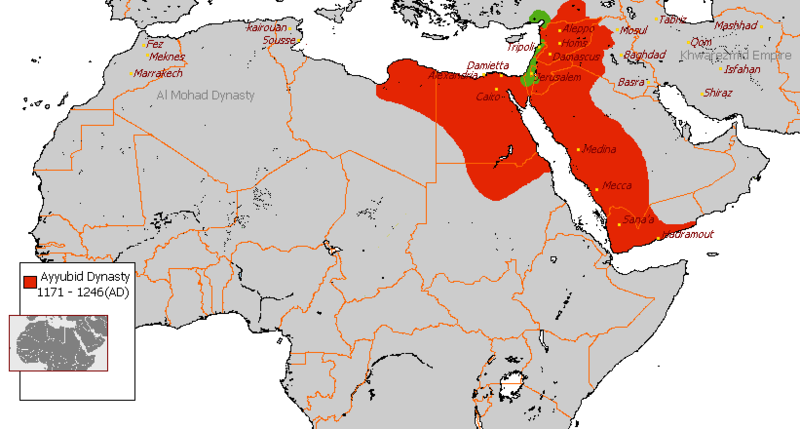 File:Ayyubid Dynasty 1171 - 1246(AD).PNG