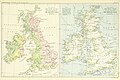 A pair of maps of the British Isles