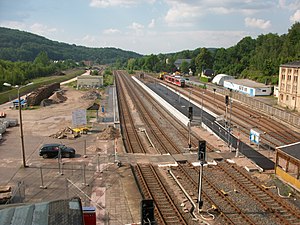 Sachs Bahnhof Aue: Geschichte, Verkehr, Galerie