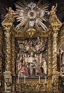 Barokní oltářní obraz La Merced.