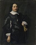 Bartholomeus van der Helst - Portrait of a Man in Black (holding gloves) 8475.jpg