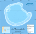 Detailed map of the atoll of Bassas da India Also : SVG version