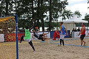 Deutsch: Beachhandball Europameisterschaften 2019 (Beach handball Euro); Tag 3: 4. Juli 2019 – Männer, Platzierungsrunde Gruppe III, Italien-Montenegro 2:0 (22:15, 18:7) English: Beach handball Euro; Day 3: 4 July 2019 – Men Consolation Round Group III – Italy-Montenegro 2:0 (22:15, 18:7)