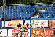 Deutsch: Beachhandball Europameisterschaften 2019 (Beach handball Euro); Tag 2: 3. Juli 2019 – Frauen, Vorrunde Gruppe D, Ukraine-Deutschland 2:0 (23:22, 32:24) English: Beach handball Euro; Day 2: 3 July 2019 – Women Preliminary Round Group D – Ukraine-Germany 2:0 (23:22, 32:24)