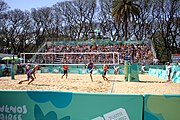 Deutsch: Beachvolleyball bei den Olympischen Jugendspielen 2018; Tag 11, 17. Oktober 2018; Jungen,Finale – Niederlande (Matthew Immers/Yorick de Groot)-Schweden (David Åhman/Jonatan Hellvig) 0:2 (20–22/15–21) English: Beach volleyball at the 2018 Summer Youth Olympics at 17 October 2018 – Final – Netherlands (Matthew Immers/Yorick de Groot)-Sweden (David Åhman/Jonatan Hellvig) 0:2 (20–22/15–21)