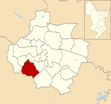 Location of Blagreaves ward Blagreaves ward in Derby 1979.svg