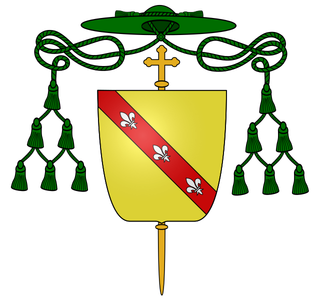 File:Blason évêque fr Gilles du Châtelet (Nevers).svg
