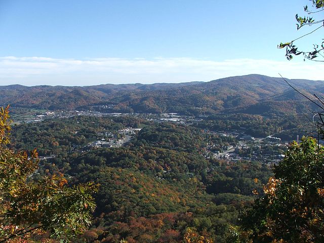 Boone as seen from Howard Knob