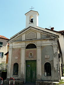 La cappella di San Lorenzo nella frazione di Bromia