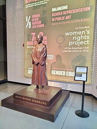 <span class="mw-page-title-main">Statue of Ruth Bader Ginsburg</span> 2021 statue of Ruth Bader Ginsburg in New York City, U.S.