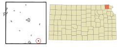 Location of Everest, Kansas