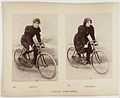 Lisette and Eteogella on Gladiator bicycles with Simpson lever chains in 1896