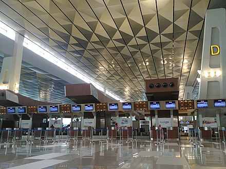 Check-in counter at Terminal 3