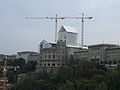 The Federal Palace during the renovations in 2006