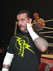 Punk in 2011 as leader of The New Nexus CM Punk new nexus.jpg