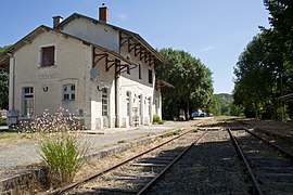 Une gaura échappée dans la gare de Cajac dans le Lot