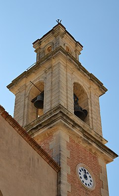 Campanar de l'església de sant Jaume de Gaianes.JPG