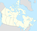 Nantes (olika betydelser) på en karta över Kanada