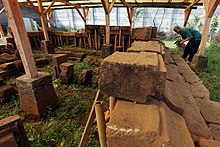 Stones of Bojongmenje temple ruins Candi Bojong Menje.jpg