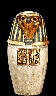 <span class="mw-page-title-main">Qebehsenuef</span> Ancient Egyptian deity