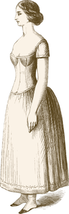 The same woman restored by a Corset from madame Caplin.