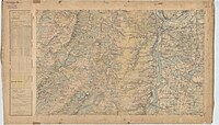 Français : Carte d'État-major de la France, Feuille Saint-Pierre N.O. 1/40 000 - Ref IGN: 4EM135NO. English: Old military map of France, Feuille Saint-Pierre N.W. 1/40 000.