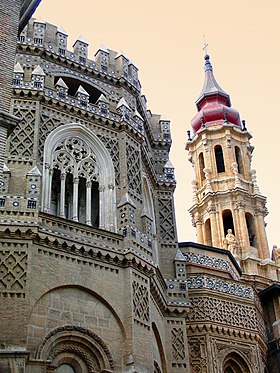 La cathédrale Saint-Sauveur de Saragosse.