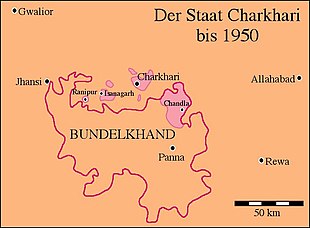 Map of Charkhari