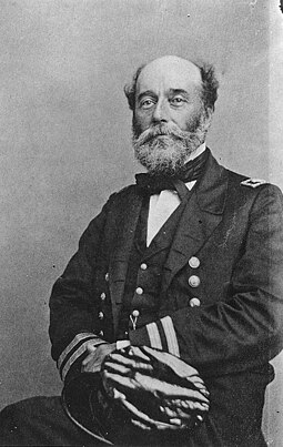 Captain (later Rear Admiral) Charles S. Boggs commanded De Soto from 1866 to 1868 Charles S. Boggs - photo NH 61144.jpg