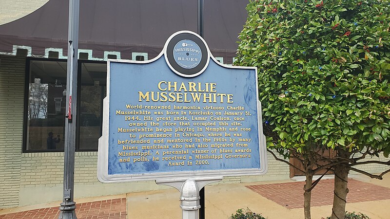 File:Charlie Musselwhite Blues Trail Marker.jpg