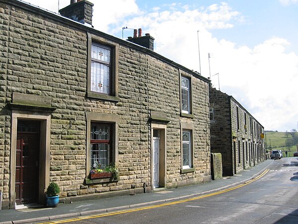 Church Street, Ribchester, looking south towards the River Ribble