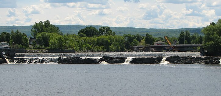 Chutes de la Rivière du Sud se jetant dans le fleuve St-Laurent, à Montmagny