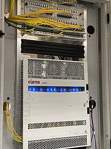 The Ciena 6500 system at the Equinix AM4 data center in Amsterdam Ciena 6500.jpg