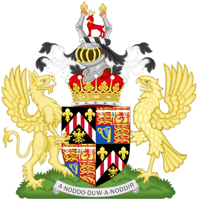Description de l'image Coat of Arms of David, Earl of Snowdon.svg.