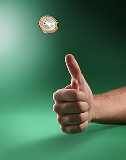 Coin flipping Practice of throwing a coin in the air to choose between two alternatives