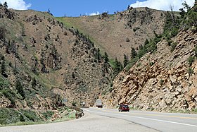 Blick auf den Colorado River Headwaters Byway im Grand County.