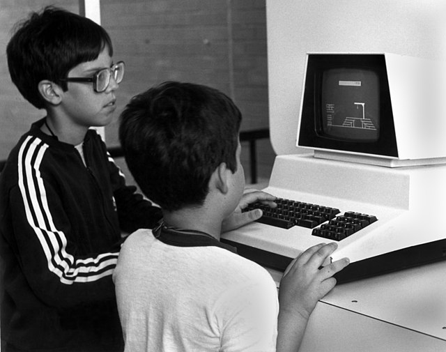 Commodore PET in 1983 (at the American Museum of Science and Energy), an early example of a personal computer