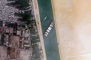 Container Ship 'Ever Given' stuck in the Suez Canal, Egypt - March 24th, 2021 cropped.jpg